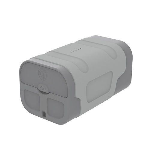 Outdoor Explorer's Must-Have Slim Power Bank with IP66 Protection, 45W Rapid Charge and dual LED Lights.