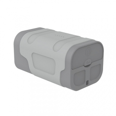 Outdoor Explorer's Must-Have Slim Power Bank with IP66 Protection, 45W Rapid Charge and dual LED Lights.