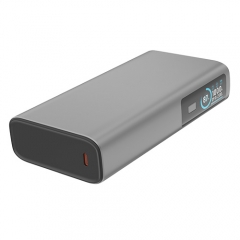 Exclusive 100W Fast Charge 27000mAh Metal Power Bank with TFT Color Display, 2USB-C+1 USB-A Ports