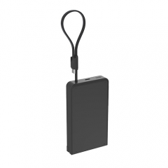 Latest Qi2 15W 10000mAh Semi-Solid State Battery Wireless Charger: Folding Stand + Built-in USB-C Cable + TFT Display